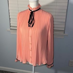 Moon size small coral top